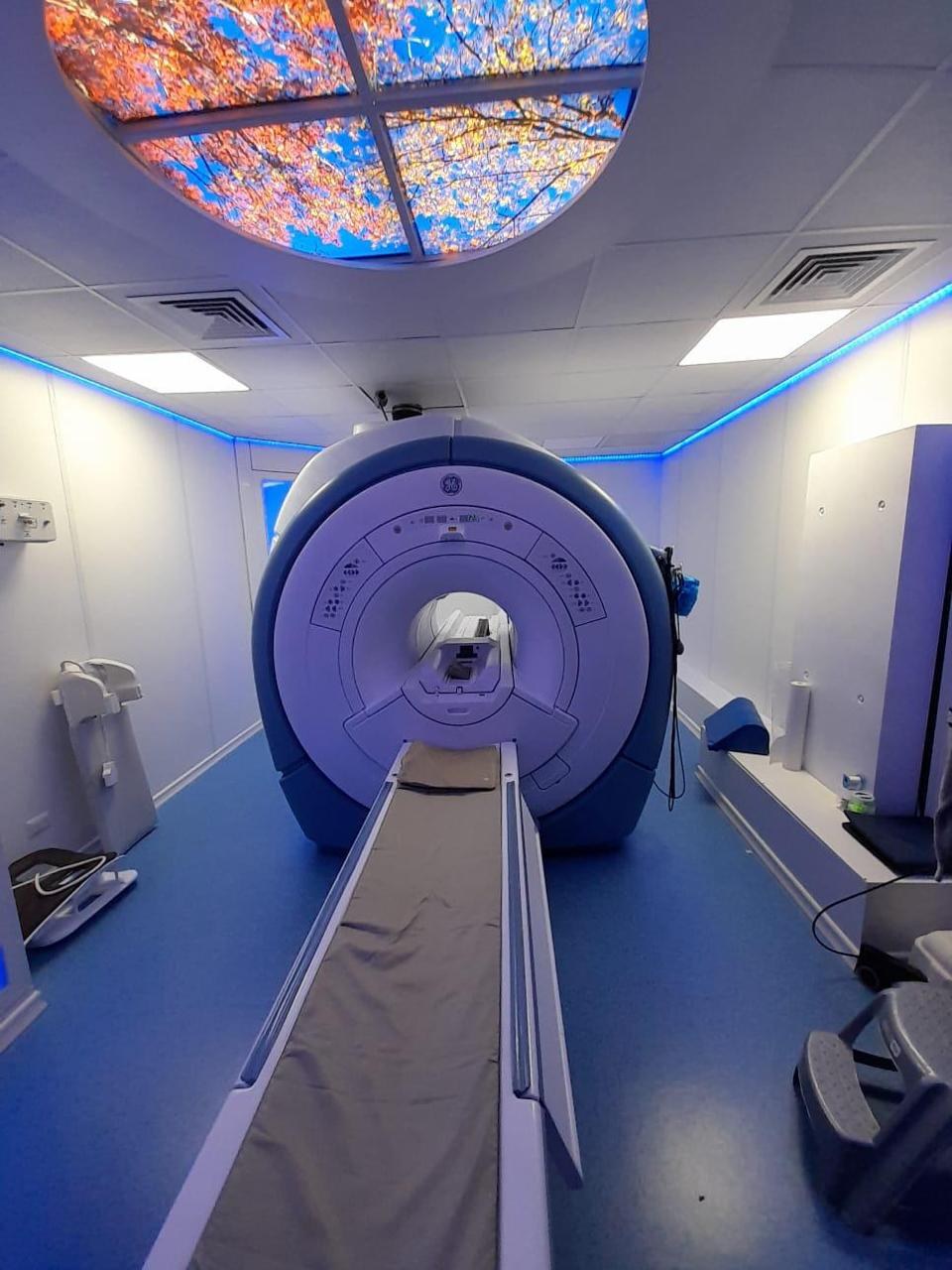 MRI room prepared for refurbished imaging equipment uptime planning.